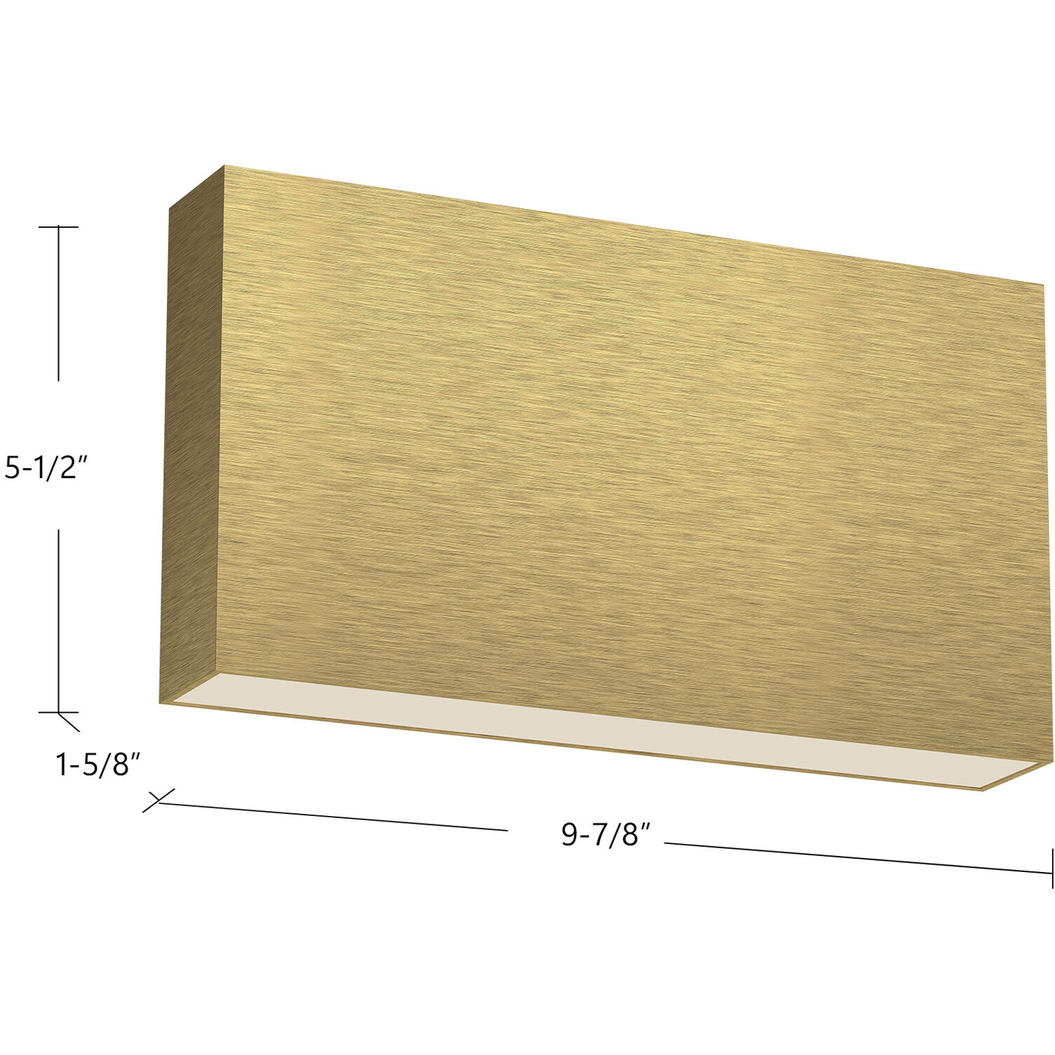Mica All-terior Wall Light in Brushed Gold