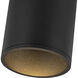 Lorna LED 4.38 inch Black Flush Mount Ceiling Light