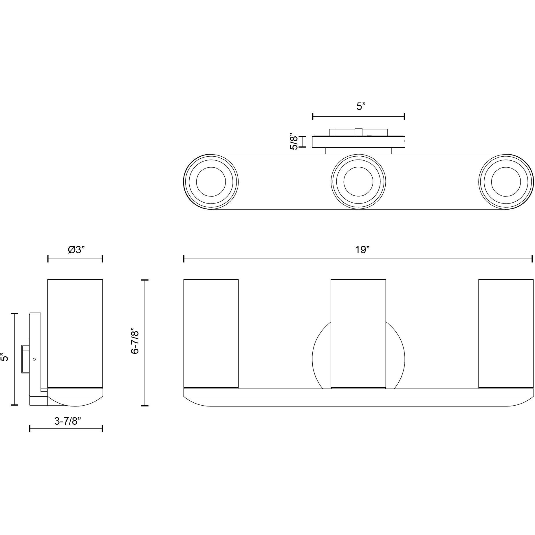 Birch Vanity Light Wall Light in Brushed Gold