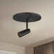 Downey LED 4.38 inch Black Semi-Flush Mount Ceiling Light