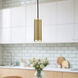 Micro 1 Light 2.63 inch Gold Pendant Ceiling Light