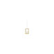 Ratio LED 1 inch Brass Pendant Ceiling Light in Brushed Brass