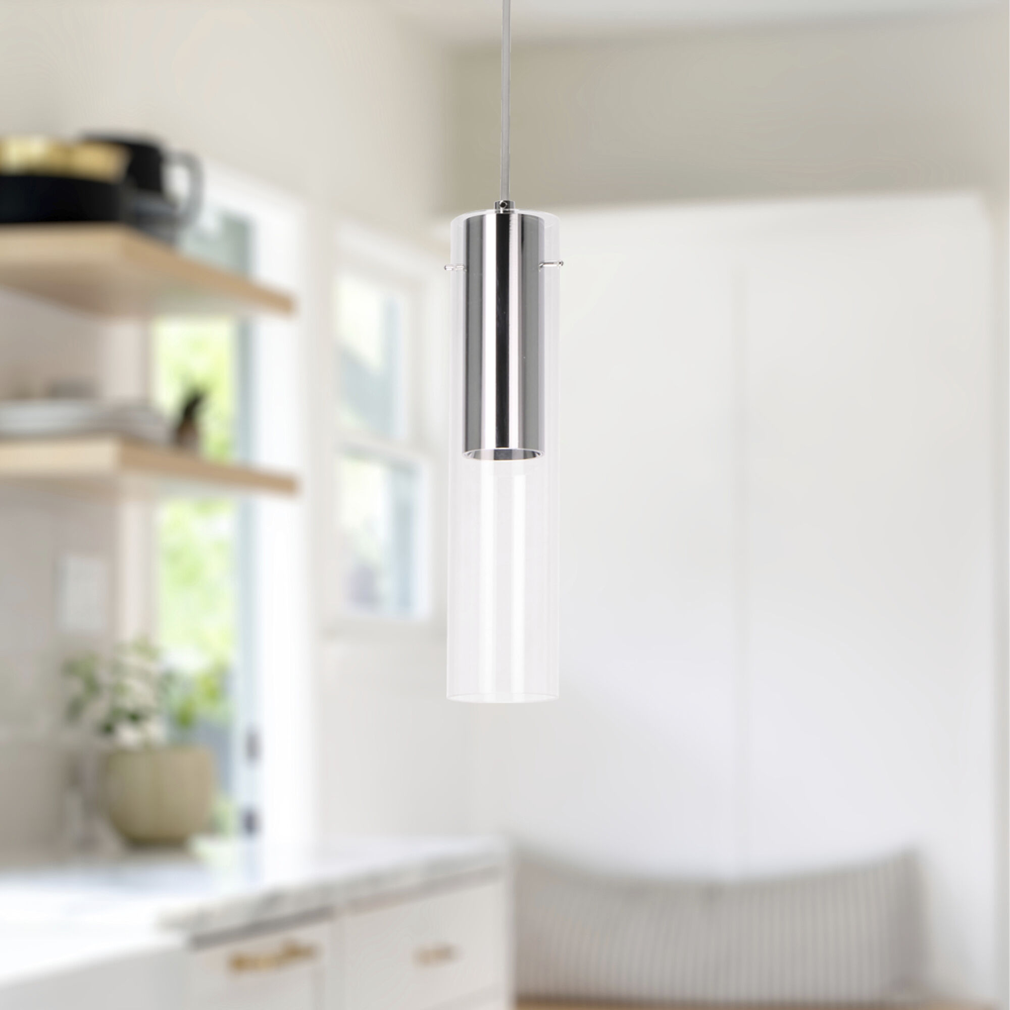 Lena LED 3.25 inch Chrome Pendant Ceiling Light