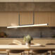 Vesper Linear Pendant Ceiling Light in Black