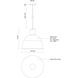 Irving 1 Light 15.75 inch White Pendant Ceiling Light