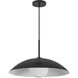 Regent 1 Light 19 inch Black Pendant Ceiling Light