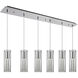 Champagne LED 5.13 inch Chrome Multi Pendant Ceiling Light