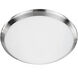 Malta LED 12 inch Brushed Nickel Flush Mount Ceiling Light