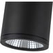 Nordic LED 4.38 inch Black Exterior Ceiling