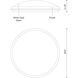Malta LED 12 inch Chrome Flush Mount Ceiling Light
