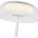 Brilla 10.5 inch 3 watt White Table Lamp Portable Light
