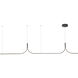 Thread LED 118.13 inch Black Linear Pendant Ceiling Light
