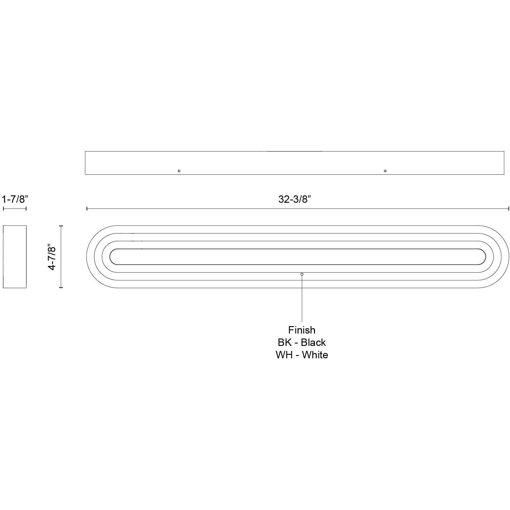 Arco Bath Vanity Light Wall Light in White
