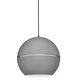 Lucas 1 Light 15.75 inch Gray Pendant Ceiling Light