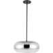 Trinity Pendant Ceiling Light in Chrome Glass