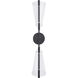Mulberry LED 5.38 inch Black and Light Guide Wall Sconce Wall Light