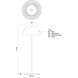 Zola 14.38 inch 3 watt White Table Lamp Portable Light