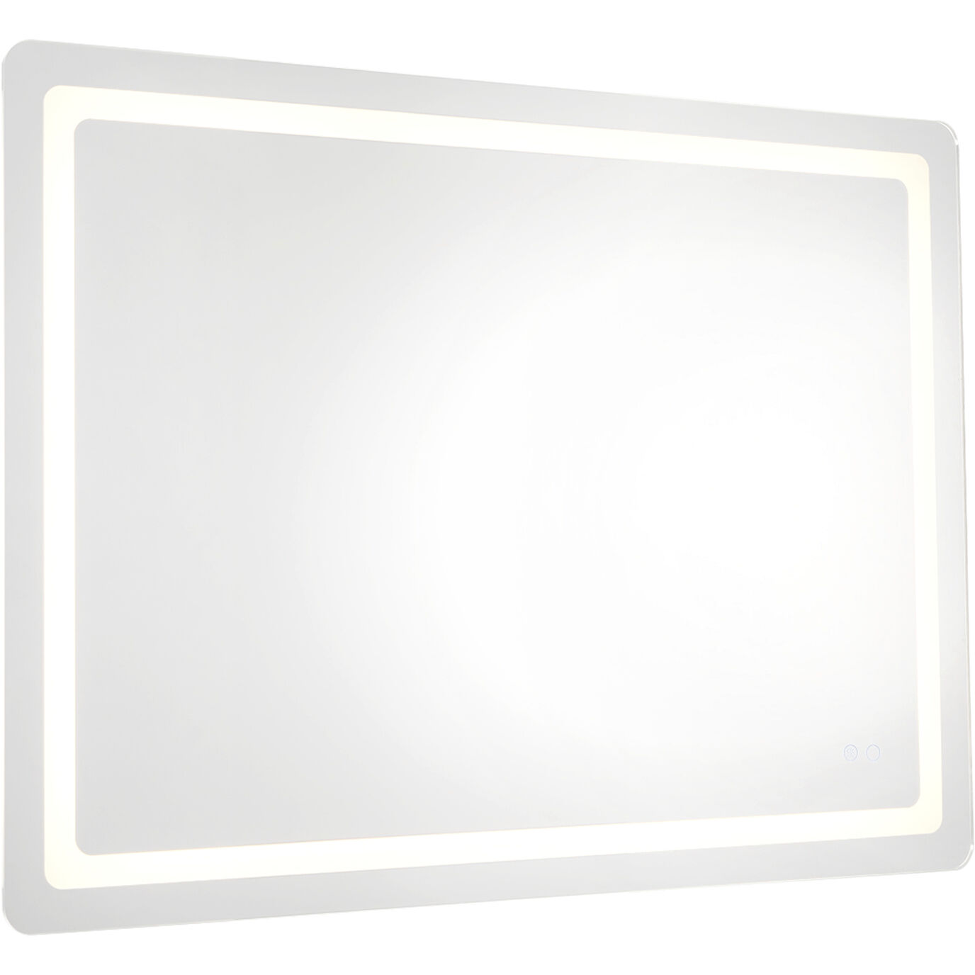 Seneca 48 X 36 inch Sandblasted Merc Edge Wall Mirror