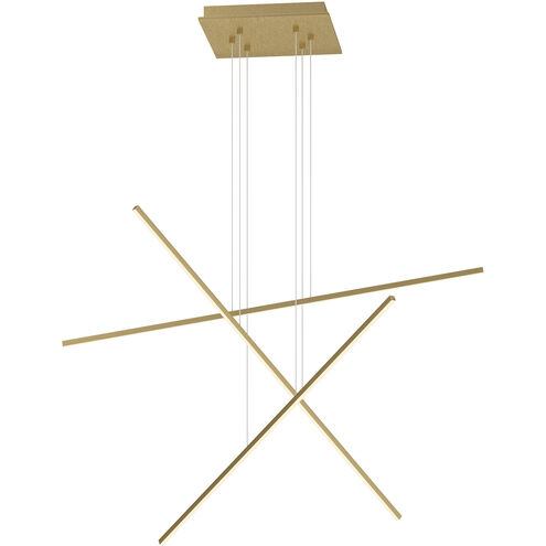 Vega Minor LED 47.25 inch Brushed Gold Multi-Pendant Ceiling Light