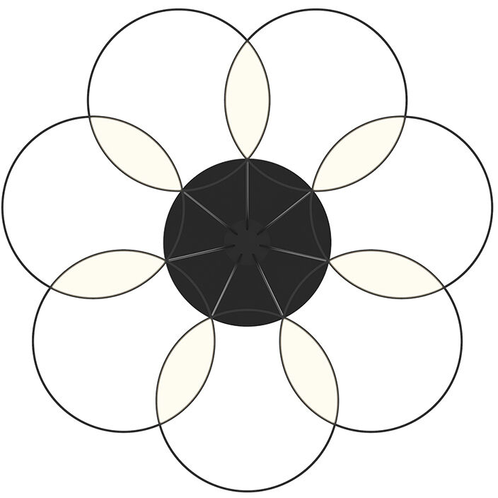 Maestro LED 25.75 inch Black Chandelier Ceiling Light