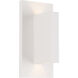 Vista LED 5.5 inch White Exterior Wall Sconce