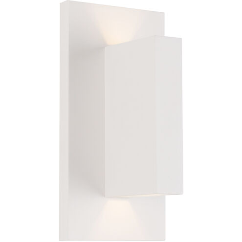Vista LED 5.5 inch White Exterior Wall Sconce