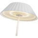Pela 14.13 inch 3 watt White Table Lamp Portable Light