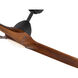 Baylor 60 inch Matte Black and Dark Walnut Ceiling Fan