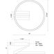 Roda LED 15.75 inch Black Semi-Flush Mount Ceiling Light