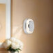 Pebble 8.25 inch Chrome ADA Wall Sconce Wall Light