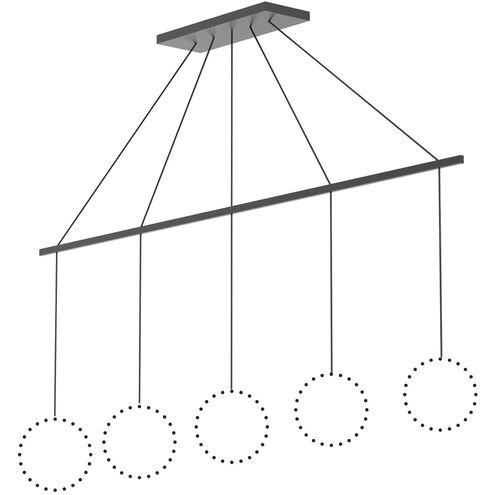 Marquee LED 0.63 inch Black Linear Pendant Canopy System Ceiling Light