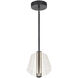 Mulberry LED 10.88 inch Black and Light Guide Pendant Ceiling Light
