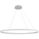 Ovale Linear Pendant Ceiling Light in White