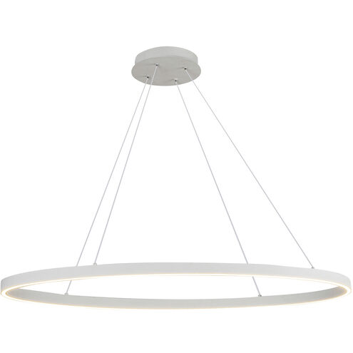 Ovale Linear Pendant Ceiling Light in White
