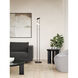 Novel 65.13 inch 18 watt Black Floor Lamp Portable Light
