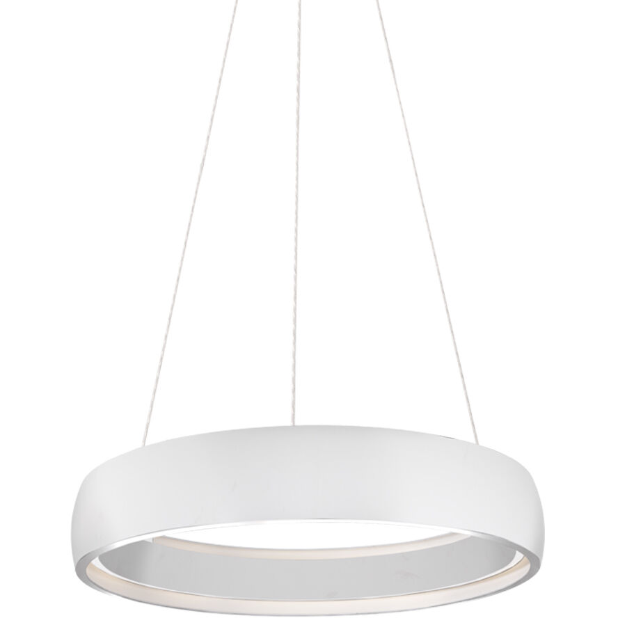 Halo Pendant Ceiling Light in White