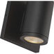 Nordic LED 4.63 inch Black Exterior Wall Light