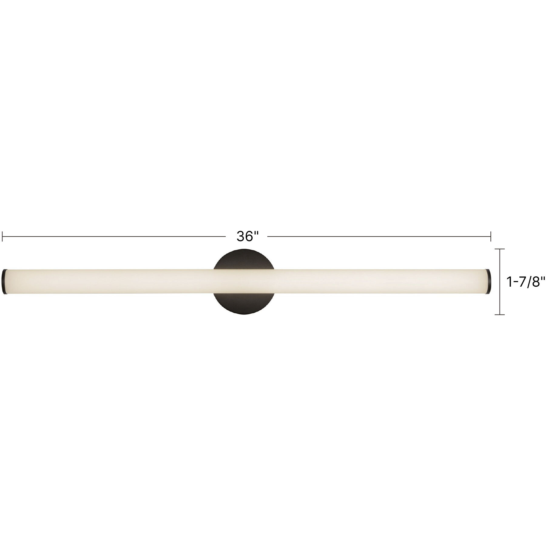 Tectra 1.88 inch Brushed Nickel ADA Wall Sconce Wall Light