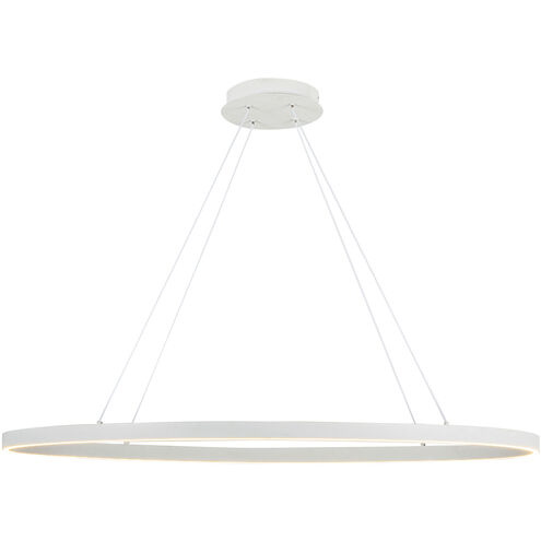 Ovale Linear Pendant Ceiling Light in White