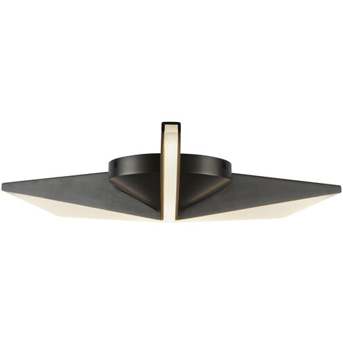 Tachi LED 18.13 inch Urban Bronze Flush Mount Ceiling Light