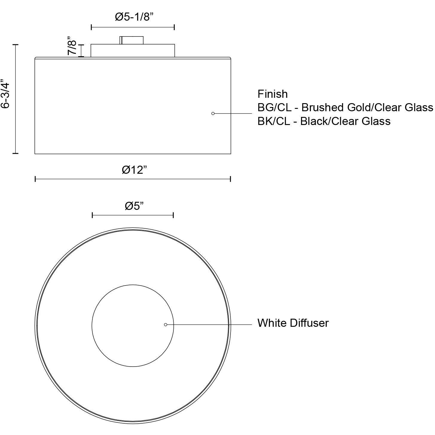 Birch LED 12 inch Brushed Gold/Clear Flush Mount Ceiling Light