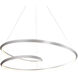 Ampersand LED 39.38 inch Brushed Nickel Pendant Ceiling Light