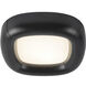 Folio 14.5 inch Black Flush Mount Ceiling Light