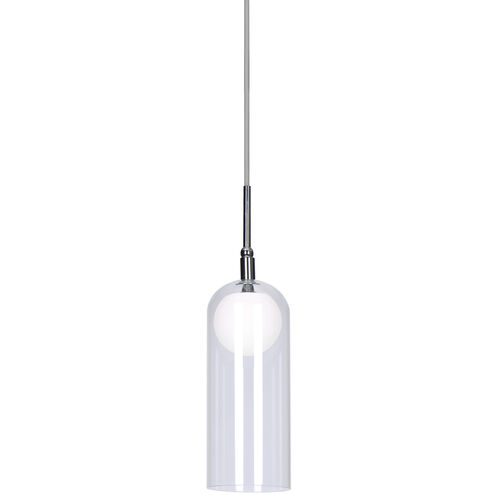 Stylo LED 4 inch Chrome Pendant Ceiling Light