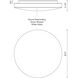 Trafalgar LED 15 inch White Flush Mount Ceiling Light