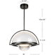 Bowery LED 14.13 inch Urban Bronze Pendant Ceiling Light