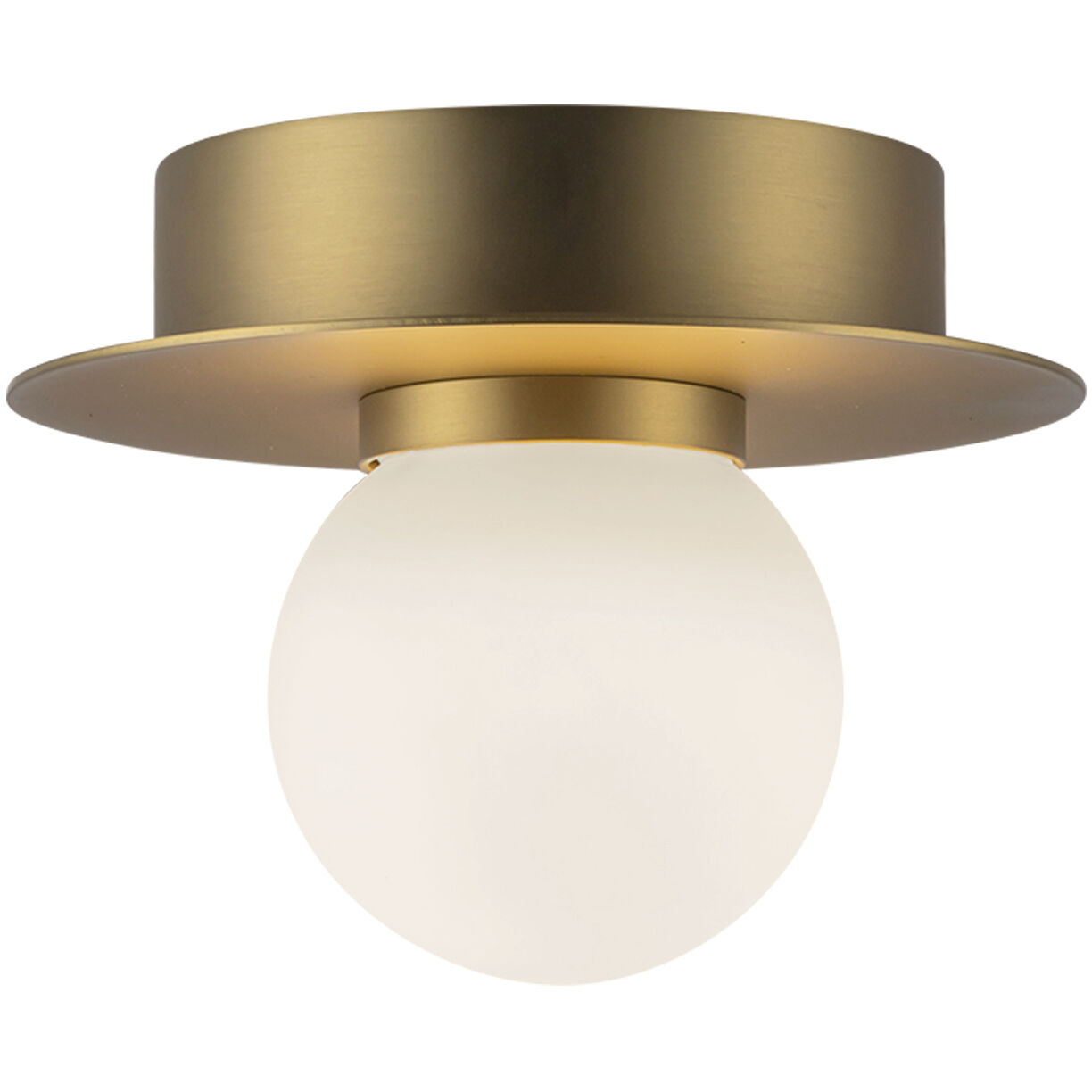 Elixir LED 6 inch Brushed Gold Flush Mount Ceiling Light