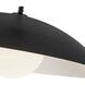 Regent 1 Light 19 inch Black Pendant Ceiling Light