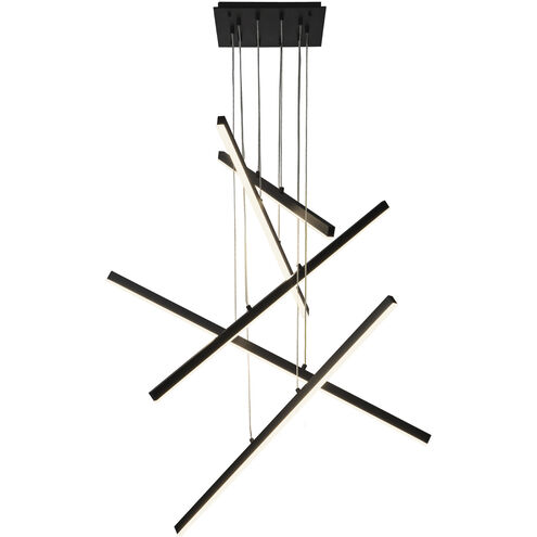 Vega LED 0.75 inch Black Multi Pendant Ceiling Light