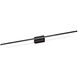 Vega Minor LED 48 inch Black Vanity Light Wall Light in Universal Voltage